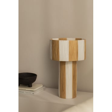Evora Raffia Tafellamp Natuurlijk - Sklum