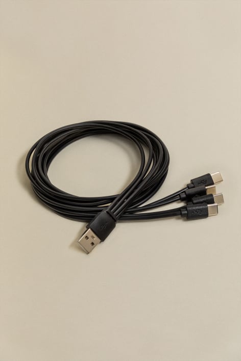 Multi-oplaad USB-kabel 4-in-1 type C 1m Nurbek