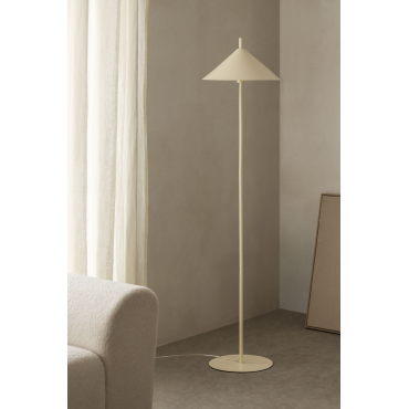 Aziel Metalen Vloerlamp Tapioca Beige - Sklum