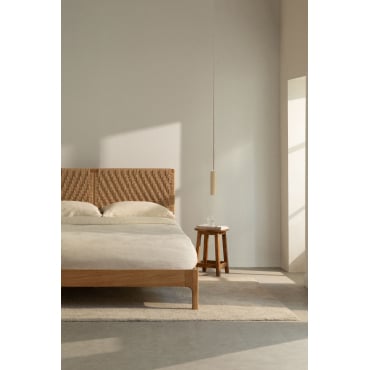 Houten Bed Vaneysa Natuurlijk Hout & 160 X 200 Cm - Sklum
