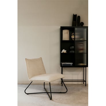 Jurney Borreguito Fauteuil Wit - Sklum