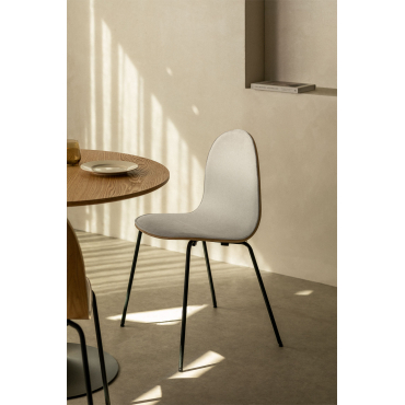 Set Van 2 Maeve Eetkamerstoelen Stof Wit - Sklum