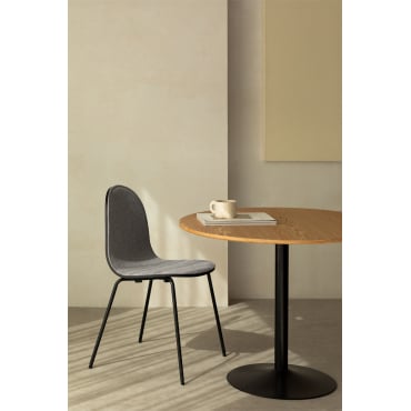 Set Van 4 Maeve Eetkamerstoelen Stof Gris Glacial - Sklum