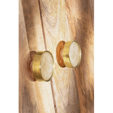 Set Van 2 Handgrepen Van Hars Rosi Beige – Crème - Sklum