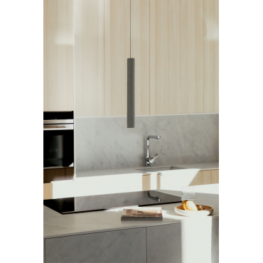 Led-plafondlamp In Amewa Cement Grijs – Koel - Sklum
