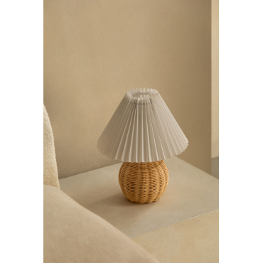 Rotan Tafellamp Oliag Natuurlijk - Sklum