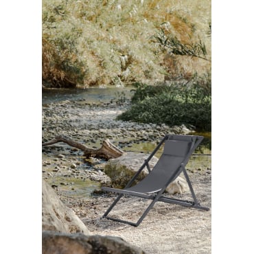 Opvouwbare Hangmat Met Kussen Van Staal Jensy Grijs – Grafiet - Sklum