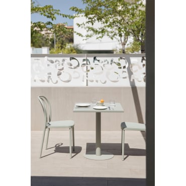 Tuinset Met Een Vierkante Tafel 70x70 Cm En 2 Stoelen Mizzi Groen – Khaki - Sklum