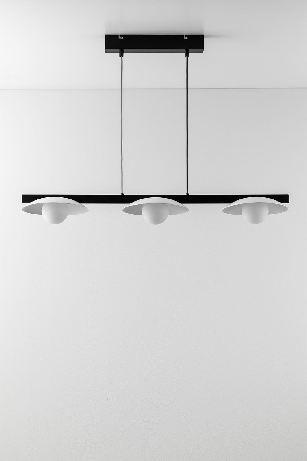 Hanglamp Van Linnen En Metaal Met 3 Lichtpunten Quintelia Beige – Linnen - Sklum
