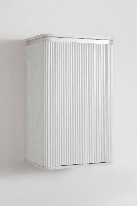 Wandkast voor badkamer van hout Carsone - Wit