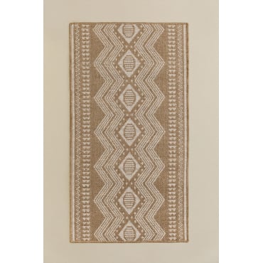 Rechthoekig Tapijt Van Polypropyleen Ariane Beige Amandelroos & 80 X 150 Cm - Sklum
