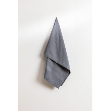 Yara Wafelkatoenen Handdoek Grijs – Antraciet & 50 X 90 Cm - Sklum