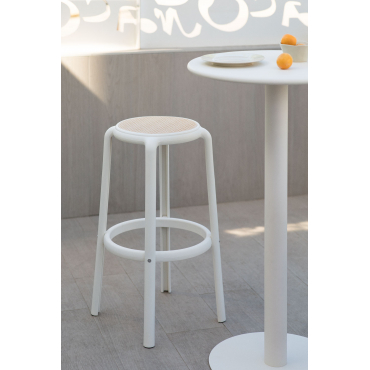 Set Van 2 Omara Hoge Tuinkrukken Gardenia Wit - Sklum