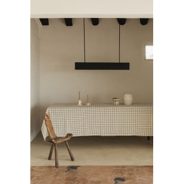 Katoenen Tafelkleed (140x240 Cm) Bitow Beige – Linnen - Sklum