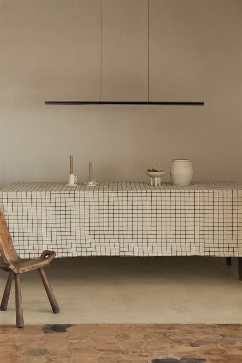 LED lineaire hanglamp 120 cm aluminium Wilen