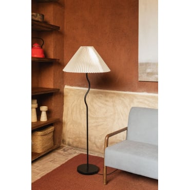 Siliema Ijzeren Vloerlamp Zwart - Sklum