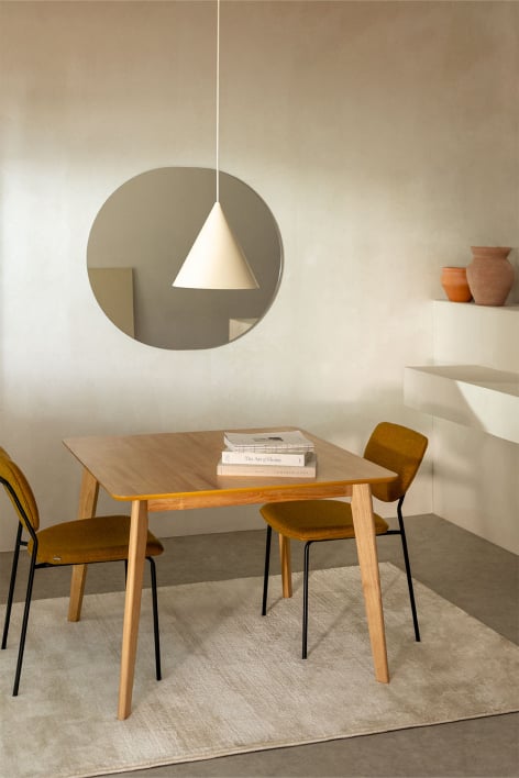 Vierkante eettafel 100x100 cm in MDF Kerhen