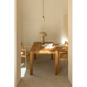 Rechthoekige Eiken Eettafel (140x80 Cm) Romer Eikenhout - Sklum