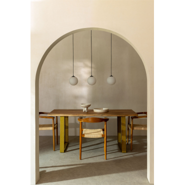 Rechthoekige Eettafel In Acaciahout (180x90 Cm) Assier Acacia Bruin - Sklum