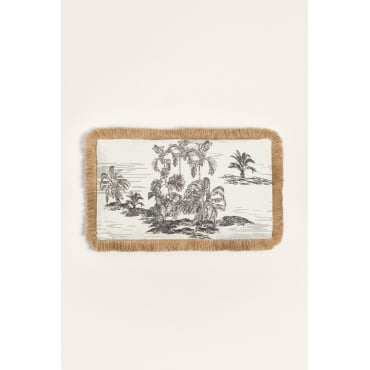 Rechthoekig Kussen (30x50 Cm) Diwas Grijs – Taupe – Koel - Sklum