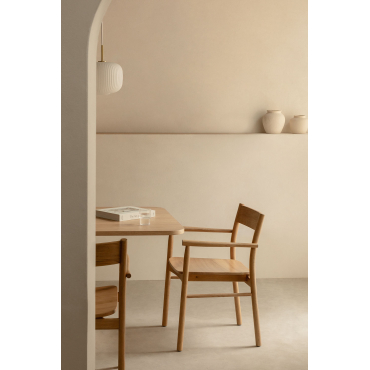 Set Van 4 Eetkamerstoelen In Eikenhout Mara Signature Natuurlijk Hout - Sklum