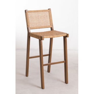 Hoge Tuinkruk In Synthetisch Riet (74 Cm) Ori Natuurlijk - Sklum