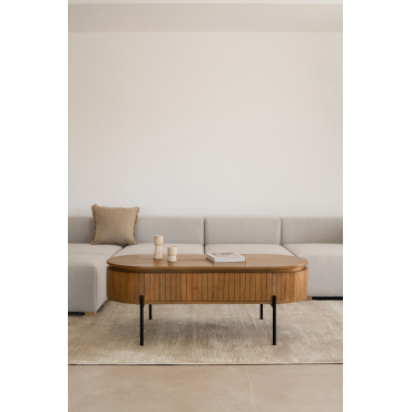 Analis Mangohouten Salontafel Natuurlijk Hout - Sklum