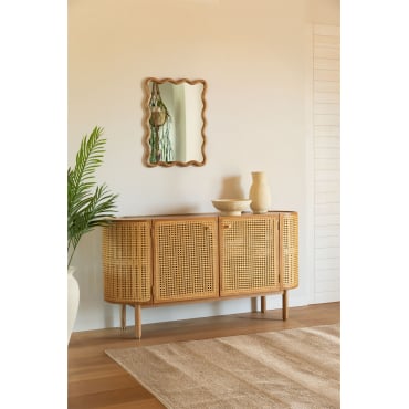Dressoir Van Rotan En Edwinahout Natuurlijk Hout - Sklum