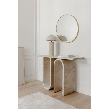 Ceravi Travertijnlook Betonnen Console Travertine - Sklum