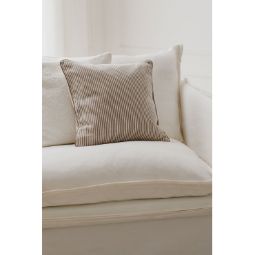 Vierkant Kussen (45x45 Cm) Niemi Grijs – Taupe - Sklum