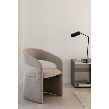 Gestoffeerde Fauteuil Jules Bouclé Zandkleuren - Sklum