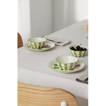 Set Van 2 Kommen Ø13 Cm In Steengoed Marneda Meerkleurig Classic - Sklum