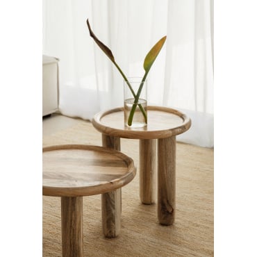 Ronde Bijzettafel Van Obiora Mangohout A - Sklum