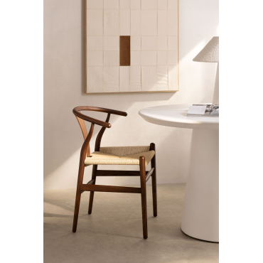 Set Van 2 Uish Edition Eetkamerstoelen Donker Hout - Sklum