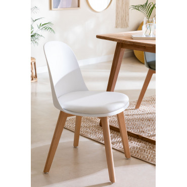 Set Van 2 Belyna Eetkamerstoelen Wit - Sklum