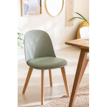 Set Van 4 Belyna Eetkamerstoelen Celadon - Sklum