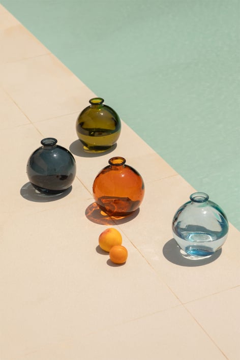 Vaas van gerecycled glas Kimma