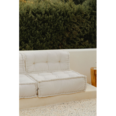 Modulaire Katoenen Bank Yebel Beige – Crème - Sklum