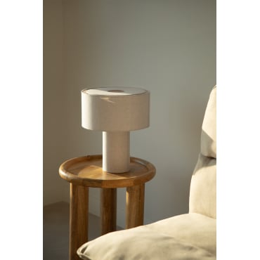 Pianela Tafellamp Linnen Beige – Crème - Sklum