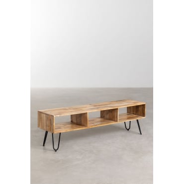 Tv-meubel 140x35 Cm In Mangohout Dugan Mangohout - Sklum