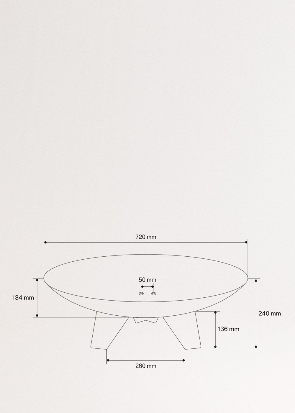CREATE - FIRE BOWL - Vuurschaal voor buiten, AFMETINGEN