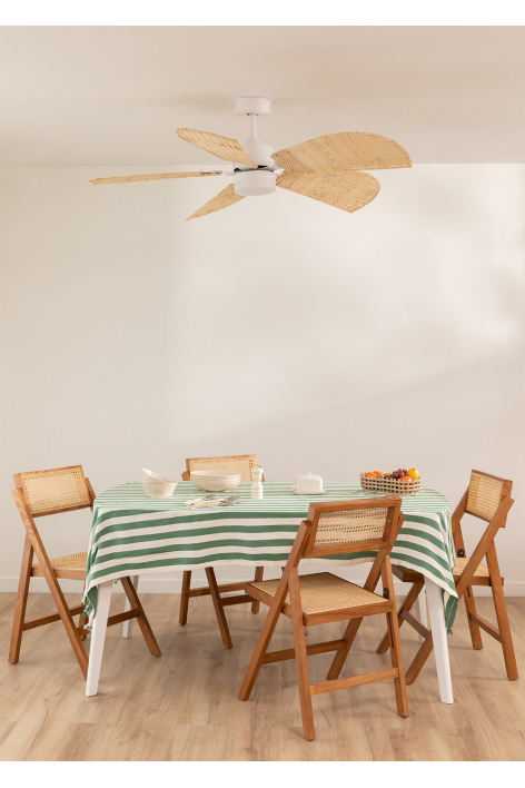 CREATE - WIND RATTAN - Plafondventilator 40W Stil Ø132cm