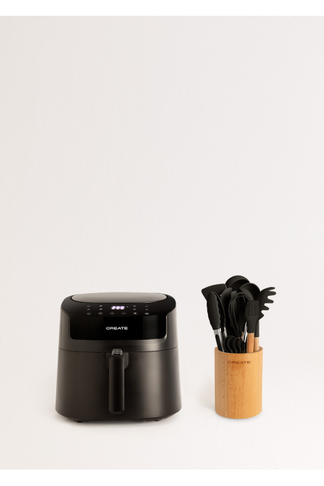 CREATE - Set AIR FRYER PRO LARGE 6.2 L + set keukenspullen