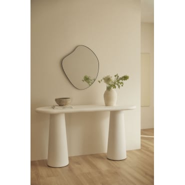 [*] Noemi Console In Cement Wit - Sklum