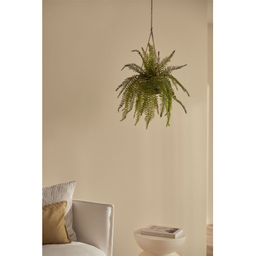 Fern Decoratieve Kunsthangplant Donkergroen - Sklum