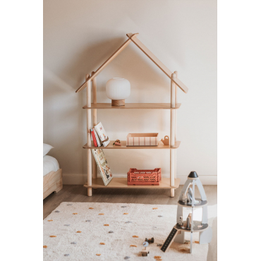 Kast Met 3 Houten Planken Zita Kids Natuurlijk Hout - Sklum