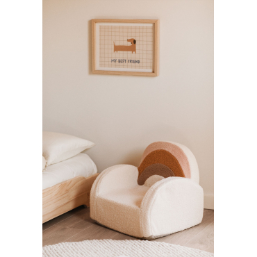 Sainy Kids Schapenvacht Fauteuil Beige – Crème - Sklum