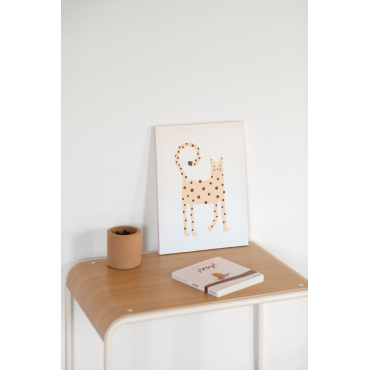 Decoratief Schilderij Gedrukt Op Canvas (30x40 Cm) Lawrence Kids Beige – Linnen - Sklum