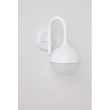 Uveron Aluminium Led Buitenwandlamp Wit - Sklum