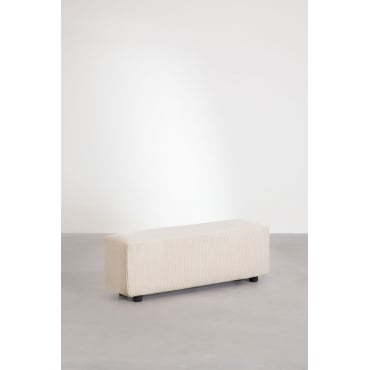 Lage Arm (113x30 Cm) Voor Modulaire Bank Bruna Corduroy Beige – Linnen - Sklum